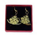 Pendientes taurinos de capote de paseo