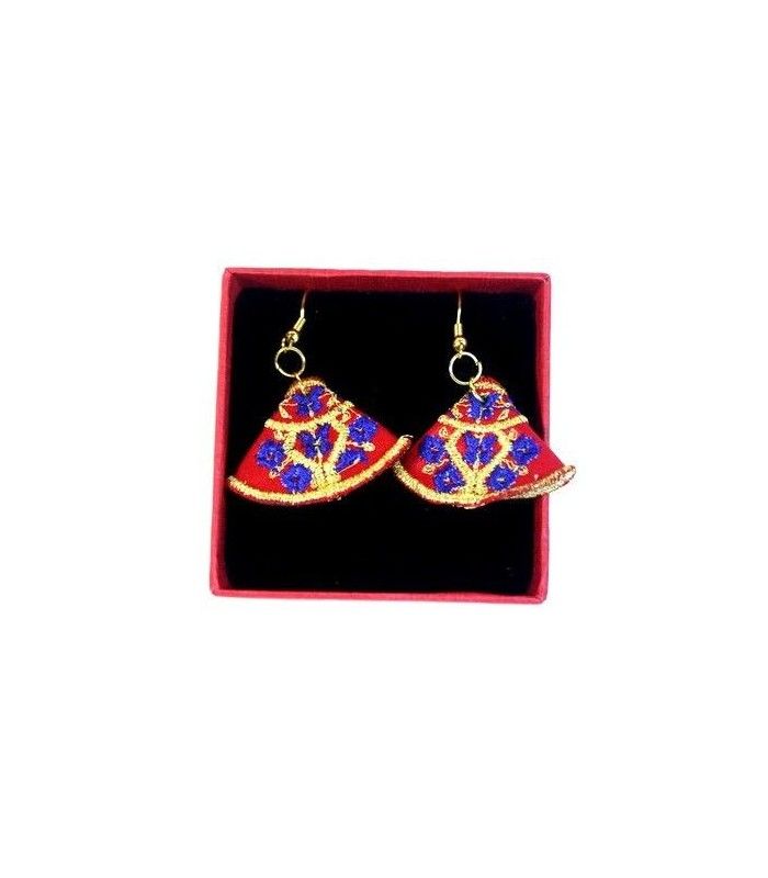 Pendientes taurinos de capote de paseo