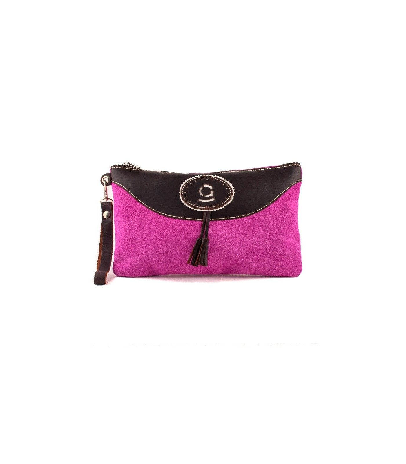Bolso taurino de mano con hierro y mosquero