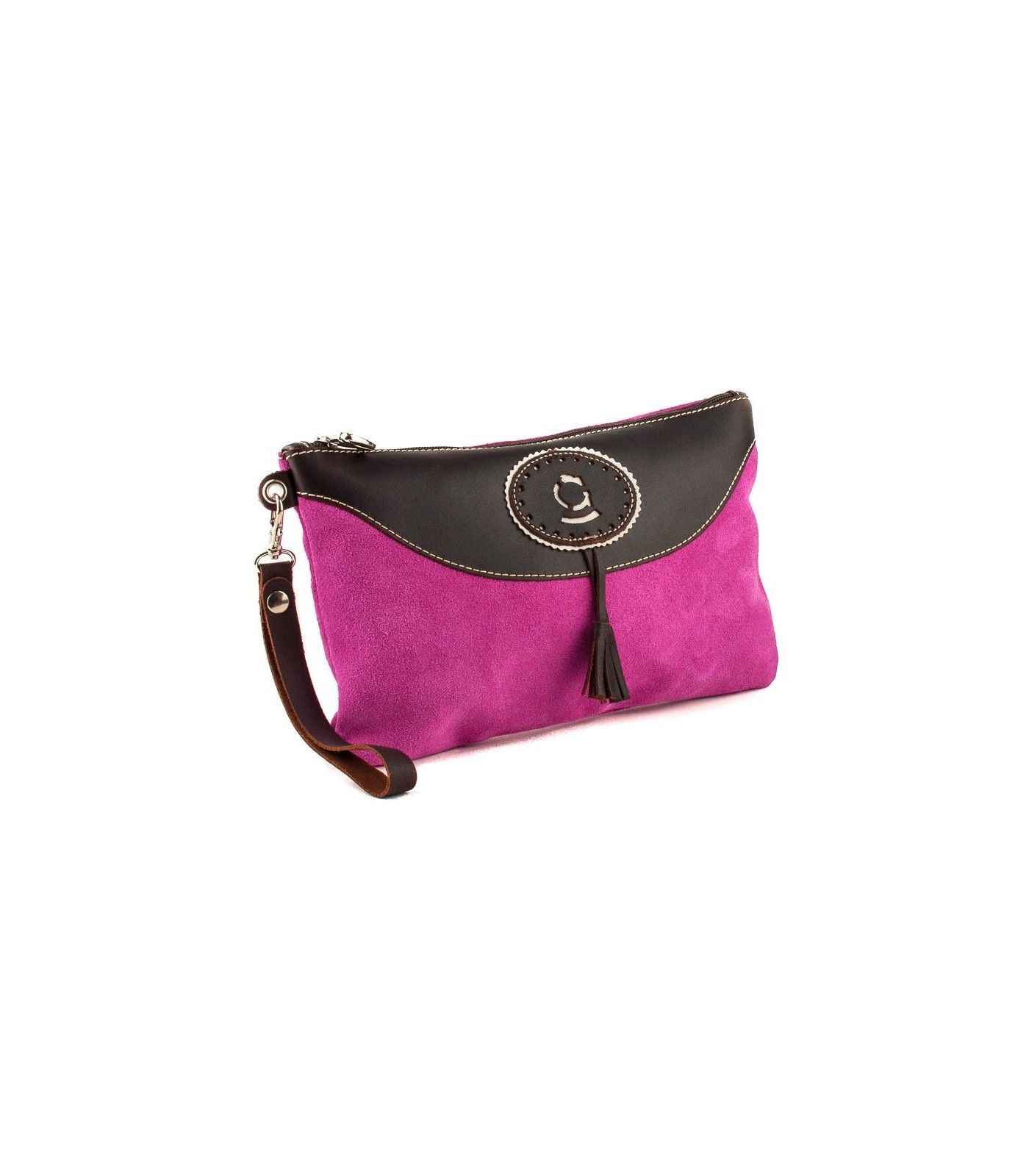 Bolso taurino de mano con hierro y mosquero