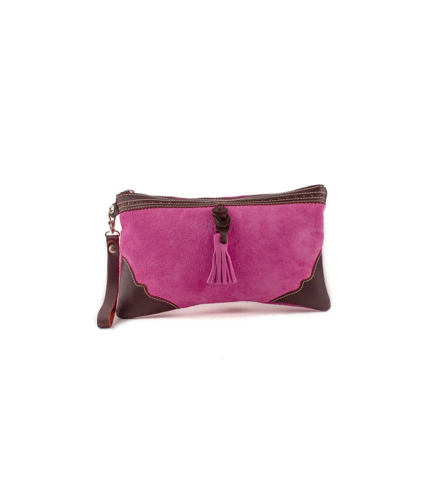 Bolso taurino de mano con hierro y mosquero