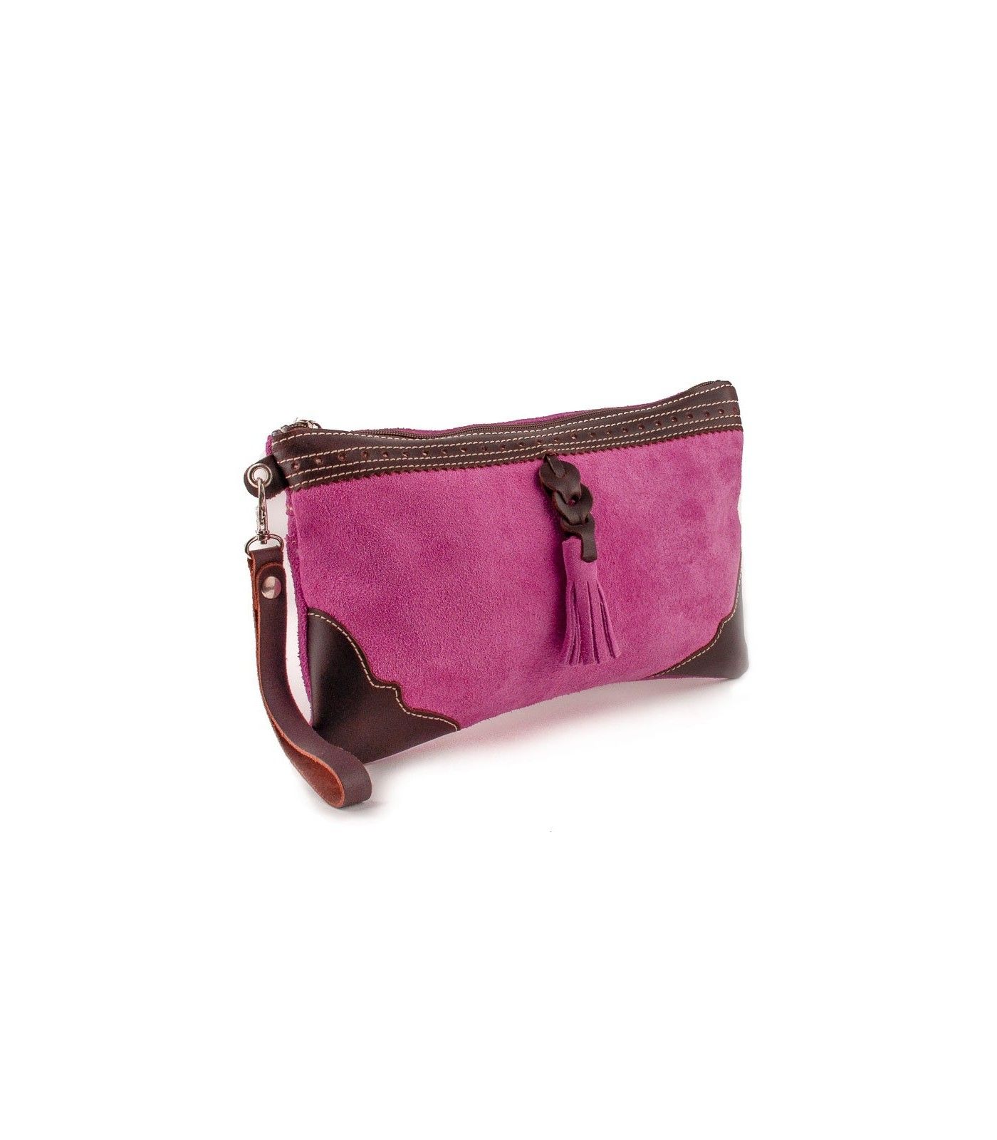 Bolso taurino de mano con hierro y mosquero