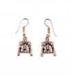 Bullfighting earrings in bullfighter's jackets