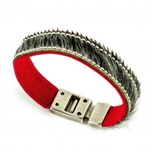 Pulsera taurina de pelo de toro