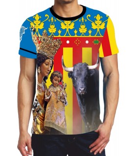 Camiseta taurina con virgen y Señera  - 1