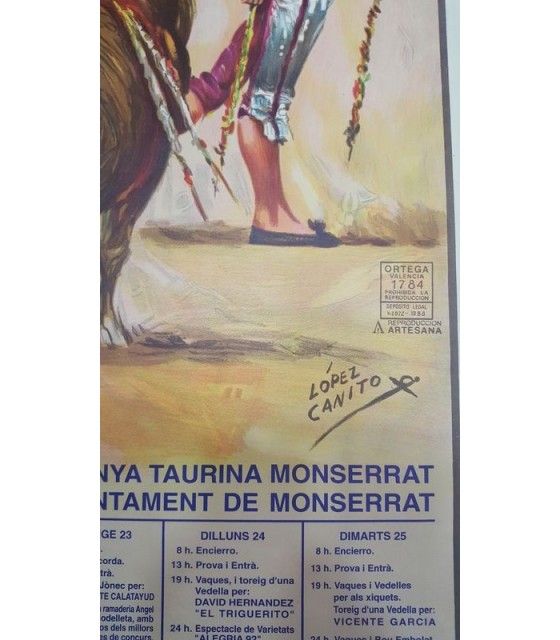 Cartel Taurino Año 1992  - 2