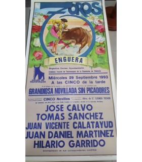 Bullfighting Poster Year 1993 Graphic Ortega Enguera  - 1