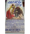 Bullfighting poster Year 1993 Graphic Ortega Pobla del Duc