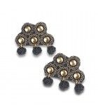 Bullfighting yellow earrings  - 1