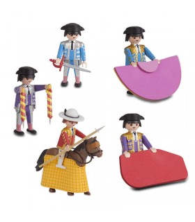 Playmobil bullfighters, with chopper and four bullfighters Mastoro - 1