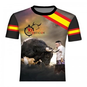 Camiseta taurina recorte de rodillas  - 1