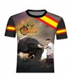 T-shirt knee trimming bullfighting