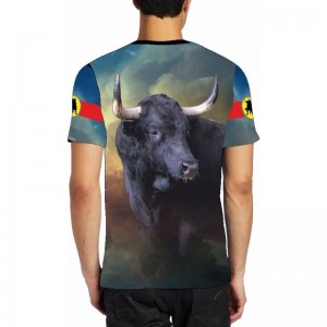 Chemise taurine avec dessin de taureau sur la place  - 2