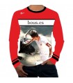 Long-sleeved bullfighting T-shirt with square trimming  - 1