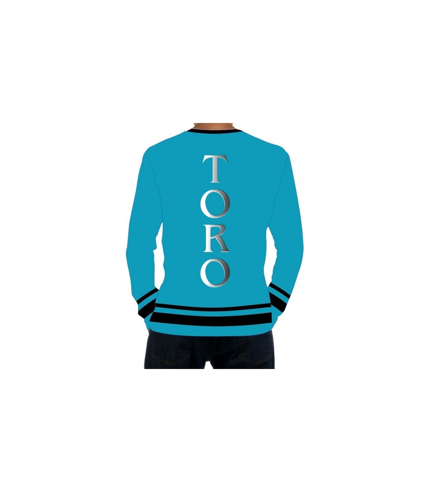 Long-sleeved taurine T-shirt with bull-jumping trimmer  - 2