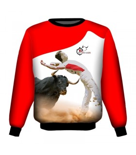 Sweat-shirt taurine, avec image de taureau  - 1