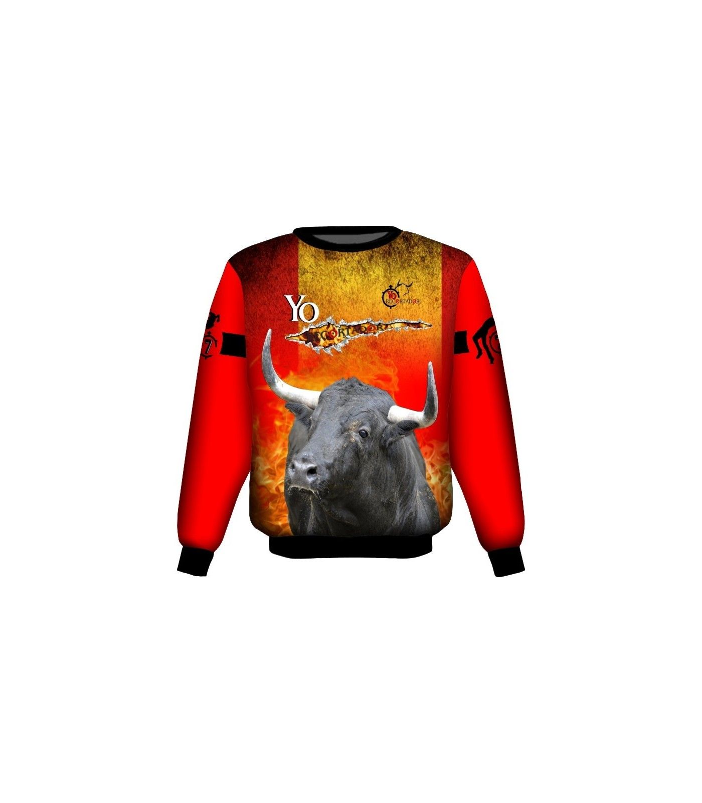 Taurine sweatshirt with torn flag  - 1