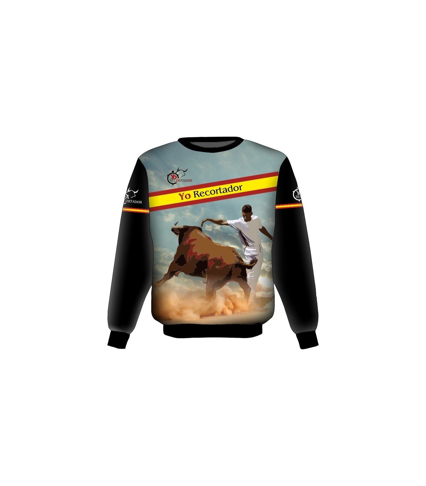Sudadera taurina con recorte de frente  - 1