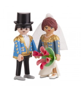 Couple de mariage playmobil taurinos pour les gâteaux de mariage Mastoro - 1