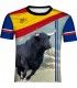 Camiseta taurina con toro y bandera cruzada 2  - 1