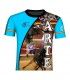 Camiseta taurina de azul de corte  - 1