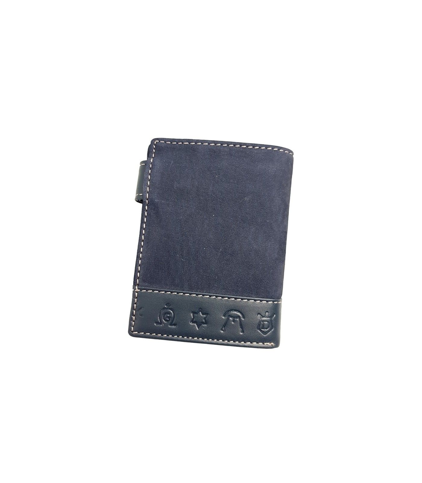 Portefeuille de taureaux en daim bleu américain  - 2
