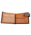 Brown leather wallet with Spanish flag  - 2