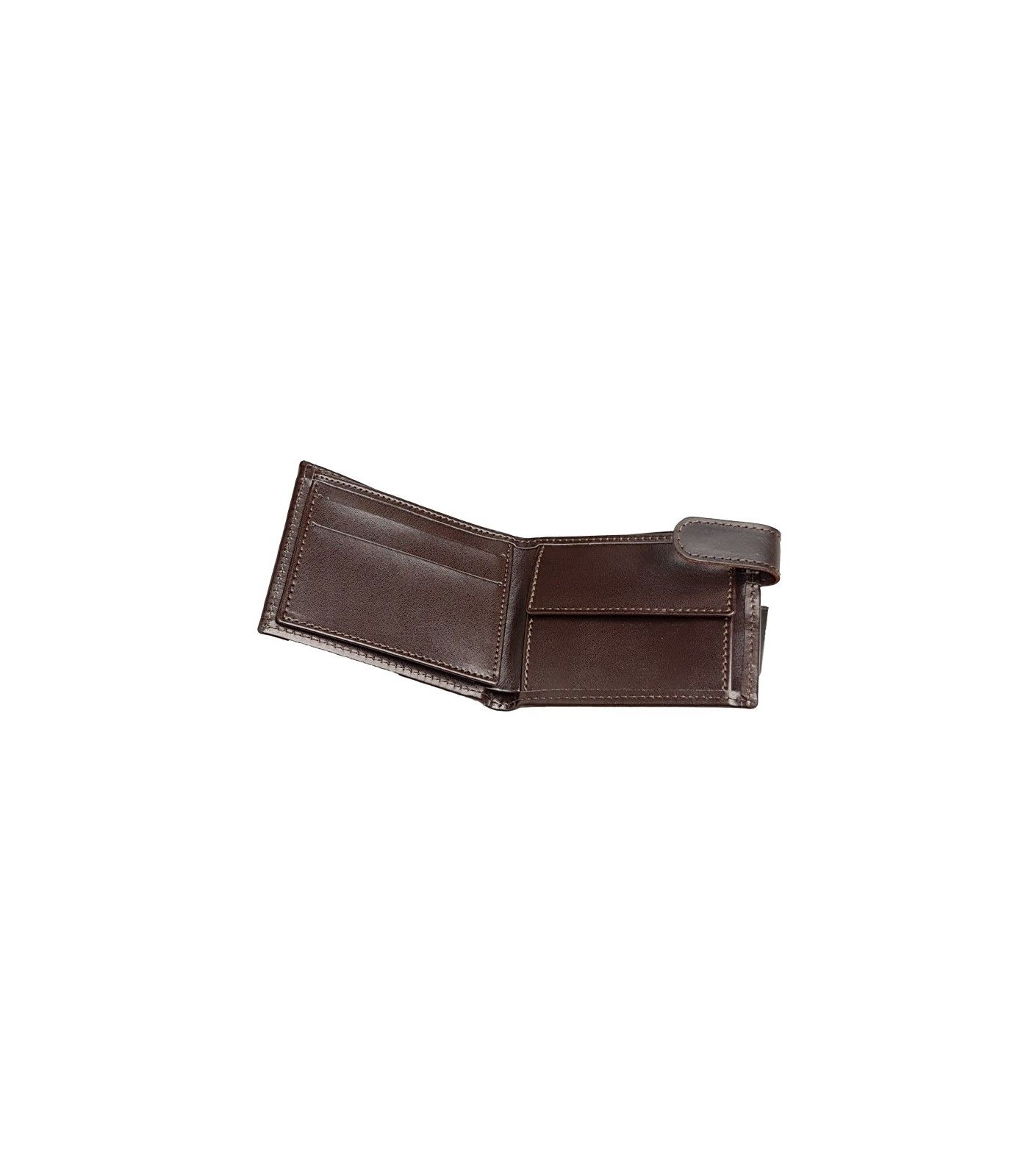 Portefeuille en taurine de l'homme en manteau et en fer  - 3