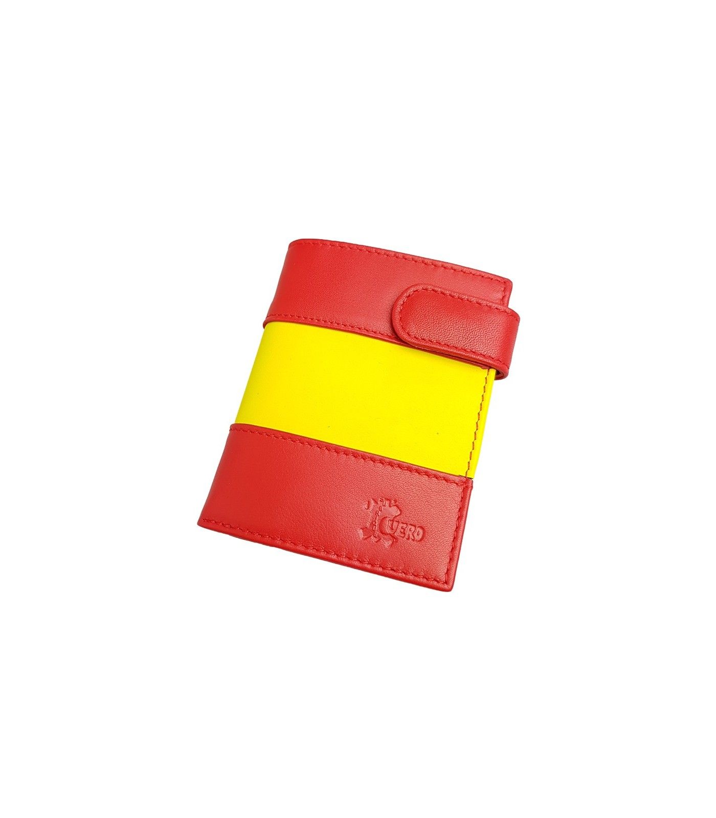 Leather wallet with Spanish flag  - 1