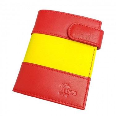 Portefeuille en cuir avec le drapeau de l'Espagne  - 1