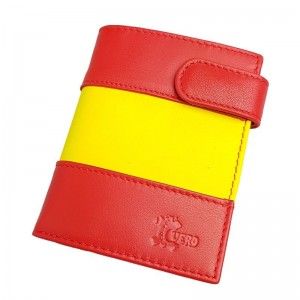 Portefeuille en cuir avec le drapeau de l'Espagne  - 1