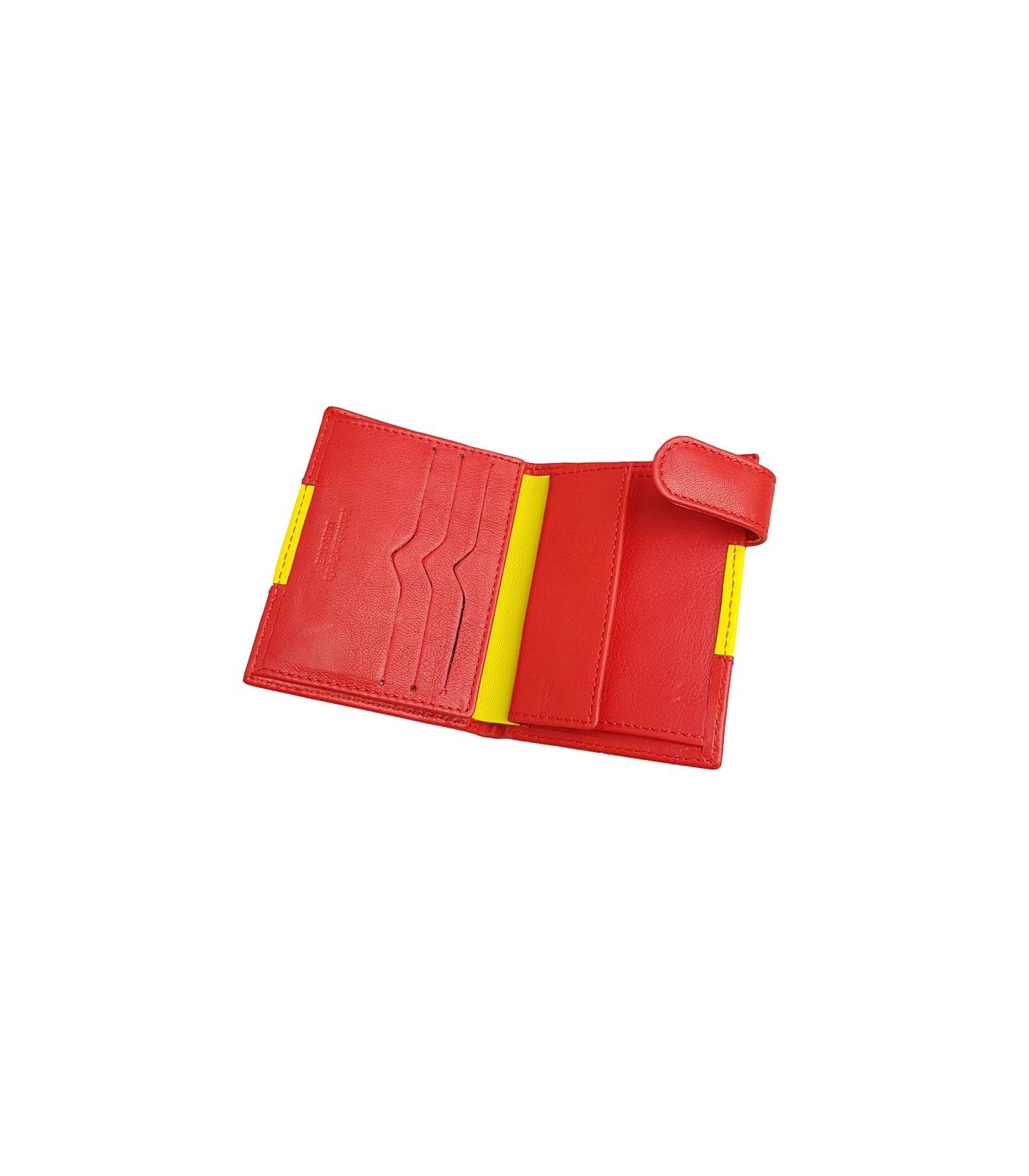 Leather wallet with Spanish flag  - 3