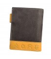 Grey leather bullfighting wallet with bullfighting irons  - 2