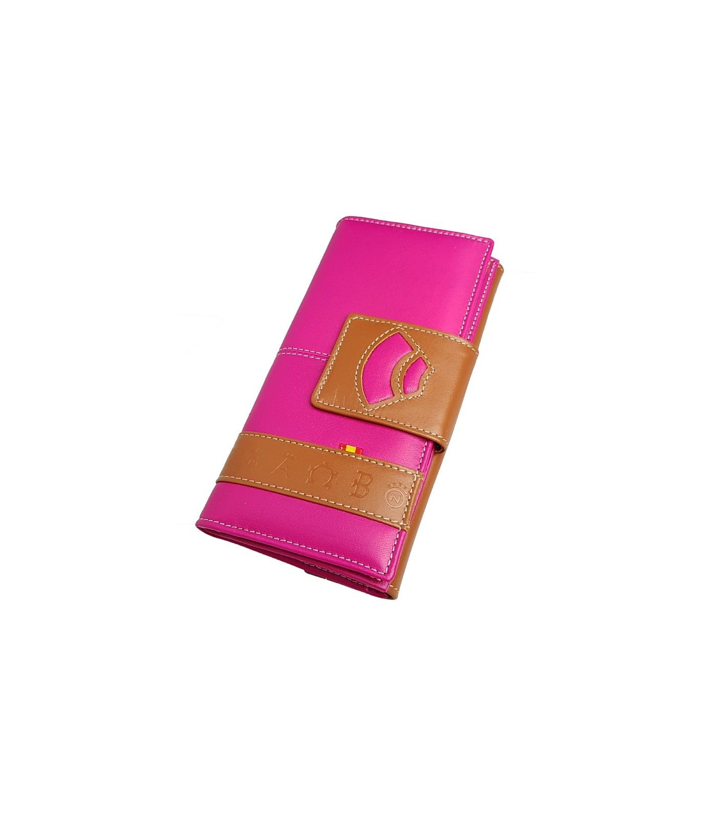 Portefeuille femme en cuir taurin avec fers  - 2