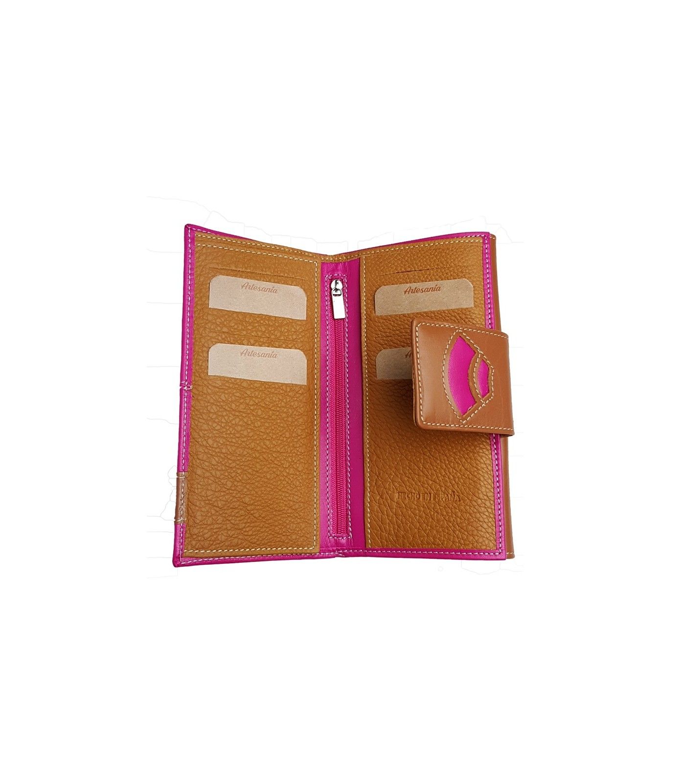 Interior Billetero taurino de mujer de piel con hierros