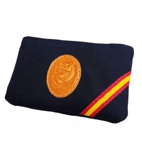 Monedero azul con bandera de España y adorno caballo  - 1