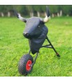 Bullfighting cart for children, with real horns and folding.  - 2