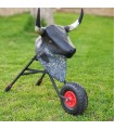 Bullfighting cart for children, with real horns and folding.  - 4