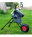 Bullfighting cart for children, with real horns and folding.  - 12