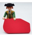 Playmobil torero verde con muleta