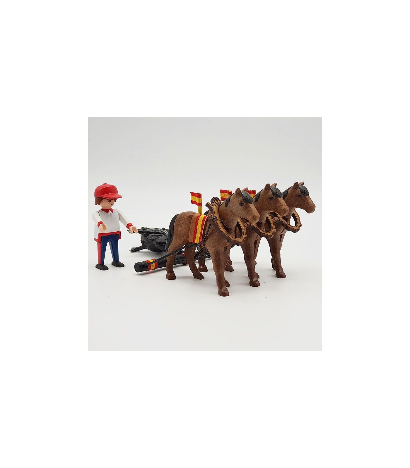 Mulillas de trois chevaux pour ramper des taureaux playmobil échelle originale. Mastoro - 4