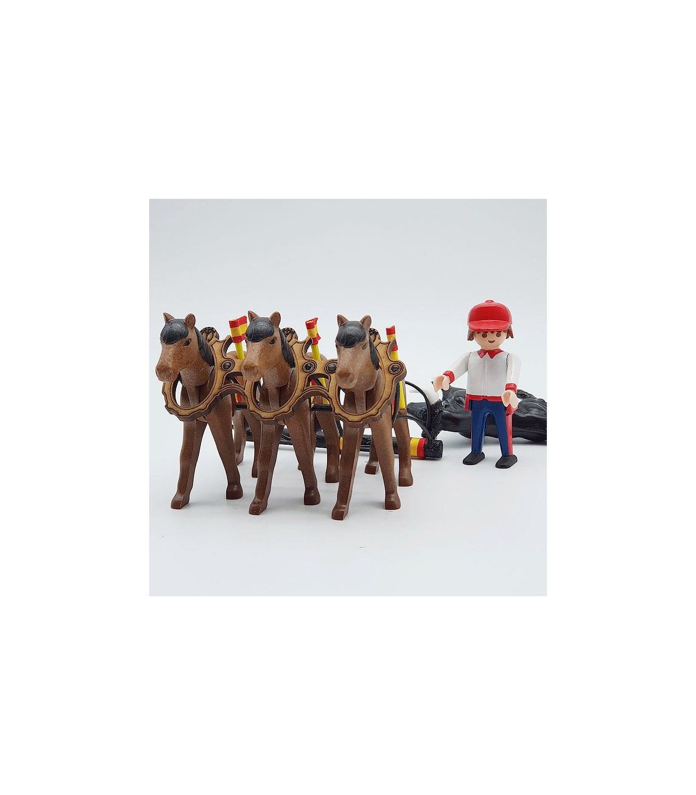 Mulillas de trois chevaux pour ramper des taureaux playmobil échelle originale. Mastoro - 7