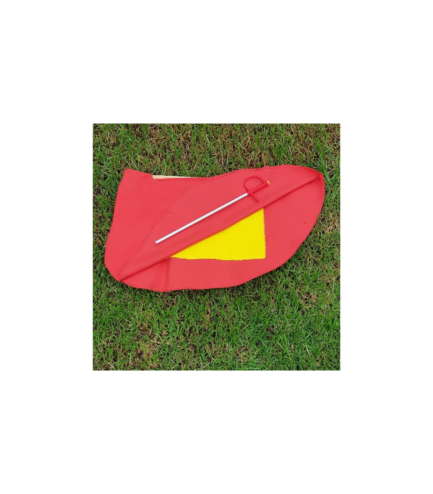 Pack muleta para niño, estaquillador y ayuda.