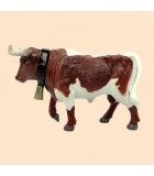 Toro manso cabestro marrón y negro