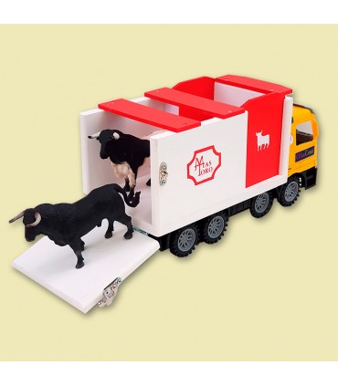 Camion de transport gros taureaux avec 6 cages individuelles