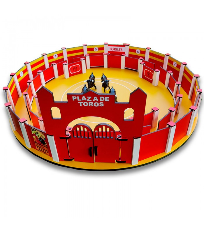 Plaza de toros de juguete de 60 cm. con callejon interior