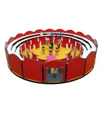 Arène de 80 cm. avec des gradins complets