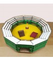 Portable bullfighting place with bleachers