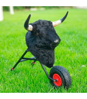 Chariot de tauromachie pour enfants avec cheveux