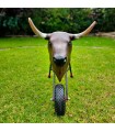 copy of Bullfighting cart for children, with real horns and folding.